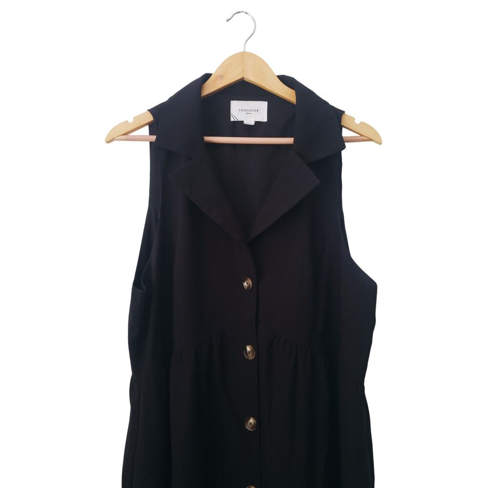 Pomander Place Jules Midi Dress Black Size XXL - Picture 2 of 8
